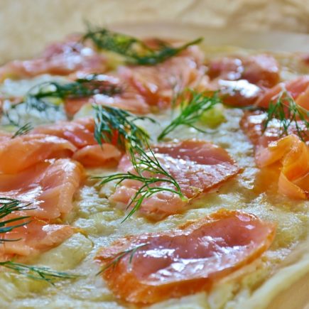 Tarte au saumon et à la ciboulette