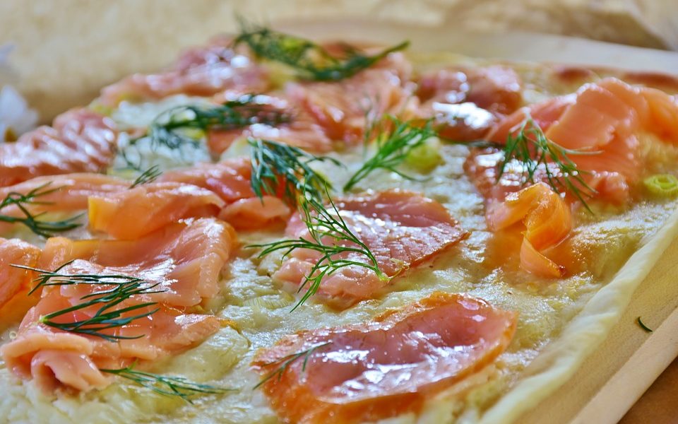 Tarte au saumon et à la ciboulette